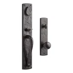 Signature Hardware SH552153DB Bullock Entrance Door Set With Round Knob W/spring. Fixed Price $256.00.
