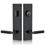 Matte Black Front Door Handle Knurled Grip Durable Entry Lock Set With.... Fixed Price $129.99.