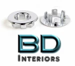 Replacement Chrome Door Lock Grommet Set 1965-1968 Ford Mustang's. Fixed Price $10.10.