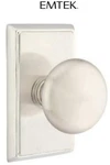 Emtek 8121PUS15 Providence Passage Door Knob Set W/rectangular Rose Satin Nickel. Fixed Price $140.00.