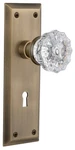 Nostalgic Warehouse Nykcry Psg 238 Kh Crystal Solid Brass Passage -. Fixed Price $229.50.