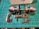 Bestten Keyed Entry Door Knob With Lock, Interior Exterior Standa. Fixed Price $6.00.