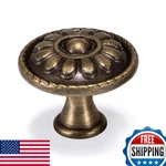 Fecraf 15 Pack Antique Brass Drawer Knobs Vintage Dresser Cabinet Hardware 1.18I. Fixed Price $45.78.