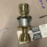 Schlage F40 605 Bell Bright Brass Privacy Bed Door Knob Bathroom. Fixed Price $20.00.