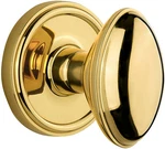 Grandeur Georgetown Rosette With Eden Prairie Knob, Double Dummy, Lifetime Brass. Fixed Price $107.05.
