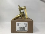 Schlage F10 608 Hall & Closet Lockset Brass Latitude Passage Door Lever. Fixed Price $33.25.