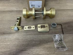 Kwikset 720PSKRDT-4 Pismo Passage Door Knob Set, Satin Brass Read. Fixed Price $24.29.