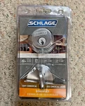 Schlage B60CS Deadbolt Satin Chrome. Fixed Price $17.95.