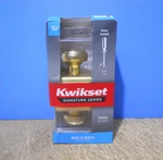 Kwikset Signature Sora Bed & Bath Privacy Door Knob Satin Brass 730SOK Trct 4 Cp. Fixed Price $24.95.