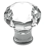 Baldwin 4323.260 Flat Faceted Crystal Polished Chrome Cabinet Knob, 1-3/16". Fixed Price $17.60.