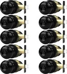 Probrico Bathroom Door Knobs, 10 Pack Interior Handles Privacy, Black. Fixed Price $95.99.