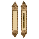 "solid Brass Ornate Door & Push Plate Set Victorian Style And Pulls. Fixed Price $244.99.