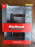 Kwikset 97403-088 Prava Lever Matte Black Keyed Alike Entry Door Handle Smartkey. Fixed Price $35.00.