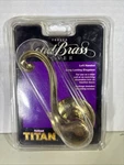 Kwikset Titan Dummy Left Lever Gold Finish Forged Solid Brass Door. Fixed Price $15.99.