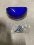 Lews Hardware 334-3GBP Glass Cup Pull, 3" Ctr, Cobalt/chrome. Fixed Price $13.27.