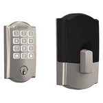 Schlage Camelot Satin Nickel Electronic Smart Wifi Single Cylinder Deadbolt. Fixed Price $184.95.