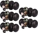 Oil Rubbed Bronze Privacy Door Knobs - 5 Pack For Bedrooms & Bathrooms. Fixed Price $80.99.