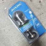 Schlage Hall & Closet Passage Door Knob, Satin Silver Round Interior. Fixed Price $9.98.