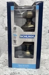 Schlage Keyed Entry Brass Finish Antique Georgian Knob Allegion F40V 609. Fixed Price $25.00.
