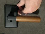 Emtek Passage Knob / Handle L-square Stem In Black Walnut Right #2. Fixed Price $94.95.