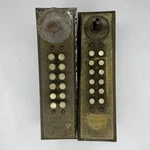 Antique 1922 Master Lock Brass Push Button Door Keyless Set Elkhart In. Fixed Price $399.99.