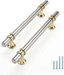 New 10PK 5" Brushed Nickel & Gold Cabinet Pulls Heavy-duty Rust-resist/fast Ship. Fixed Price $35.97.