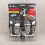 Kwikset Balboa Entry Door Lever & Deadbolt 2-3/4" Satin Nickel 96900-420 Nip. Fixed Price $34.99.
