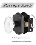 Probrico Crystal Door Knobs Keyless For Closet & Hallway. Fixed Price $24.99.
