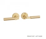 Signature Hardware Tolland Brass Privacy Interior Door Set Lever L/hand. Fixed Price $99.95.