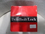 Callan Single Cylinder Deadbolt Lock With Keys Open Box, New Chrome 200S-US26. Fixed Price $17.99.