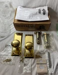Nostalgic Warehouse 717367 Ny Polished Brass Knob Set-vintage-new-see Pictures. Fixed Price $145.99.