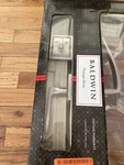 Baldwin Spyglass Front Entry Handleset With Interior Lever, Featuring Smartkey. Fixed Price $149.88.