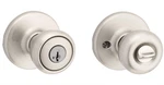 Kwikset Tylo Keyed Entry Door Knob Satin Nickel Rounded Design #94002-934. Fixed Price $15.99.