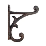 Cast Iron Rustic Vines Double Wall Hook Key Towel Coat Purse Door Hanger Brown. Fixed Price $9.86.
