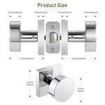 Coolnews Polished Chrome Passage Door Knobs Interior, Heavy Duty Square. Fixed Price $29.99.
