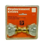 Vintage Fluted Glass Crystal Ilco Unican 2" Round Door Knobs AG-30 Brass Base. Fixed Price $29.99.
