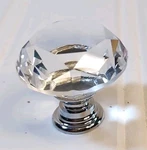 16 Diamond Crystal Glass Door Drawer Knobs Pull Handle Cabinet Clear 1.25" New. Fixed Price $19.99.