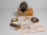 Vintage Weslock Passage 800 Ab X Grt Door Knob Set. Antique Brass Finish Nos. Fixed Price $34.00.