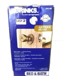 Brinks Door Knob Lock Antique Brass Bed And Bath Hardware Lifetime Warranty. Fixed Price $29.58.