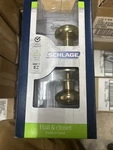 Schlage F10VGEO605 Georgian Door Knob Hall & Closet Passage *bright Brass*. Fixed Price $17.00.