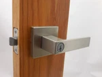 Kwikset Singapore Keyed Entry Lever Satin Nickel 740SAL15SQT #84M. Fixed Price $28.99.