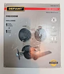 Defiant Freedom Matte Black Single Cylinder Combo Pack Keyed Entry 32MEX9D1B. Fixed Price $17.00.