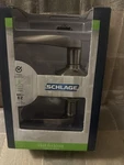 Schlage Sacramento Passage Door Lever Satin Nickel Hall & Closet F10 619. Fixed Price $22.00.