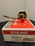 Schlage Privacy Function Lever ME40S 90MER 605 - Left Hand Polished Brass Finish. Fixed Price $19.00.