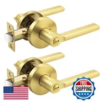 Probrico Privacy Door Interior Gold Lever Handles. Fixed Price $62.98.
