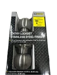Pro Essentials Entry Lockset Stainless Steel Finish New Fits Std 1-3/8 To 1-3/4. Fixed Price $19.00.