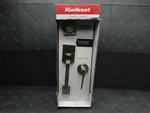 Kwikset Amador Satin Nickel Entry Door Handleset With Round Rose Hollis. Fixed Price $55.99.