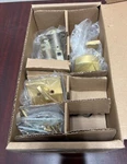 Emtek 4820 US4 Lh Baden Entry Handle Set Satin Brass W/interior Lever. Fixed Price $129.95.
