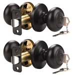 Knobwell 2 Pack Exterior Door Knobs Entry Lock And Keys For. Fixed Price $48.26.