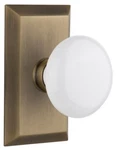 Nostalgic Warehouse Stuwhi Psg 238 Nk White Porcelain Solid Brass. Fixed Price $214.50.